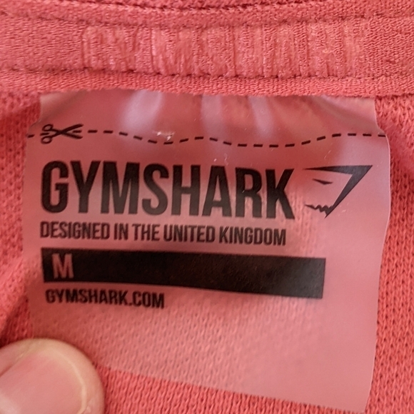 GYMSHARK Long Sleeve Crop Top Medium Gym Athletic Wear Gymwear - Picture 3 of 5